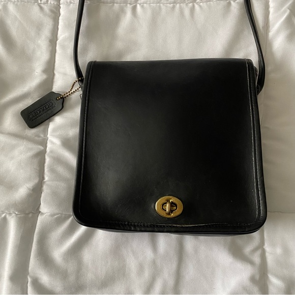 Coach Black Vintage Compact Pouch Shoulder Bag - Picture 5 of 10